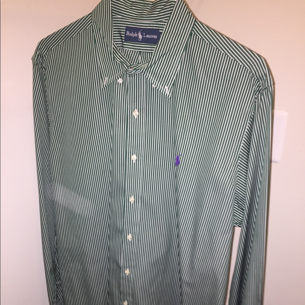 Men's green dress shirt. Ralph Lauren size XL.